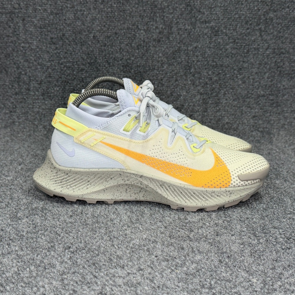 Nike Pegasus Trail 2 Running Shoes Women's 8.5 Limelight Laser Orange‎ Athletic